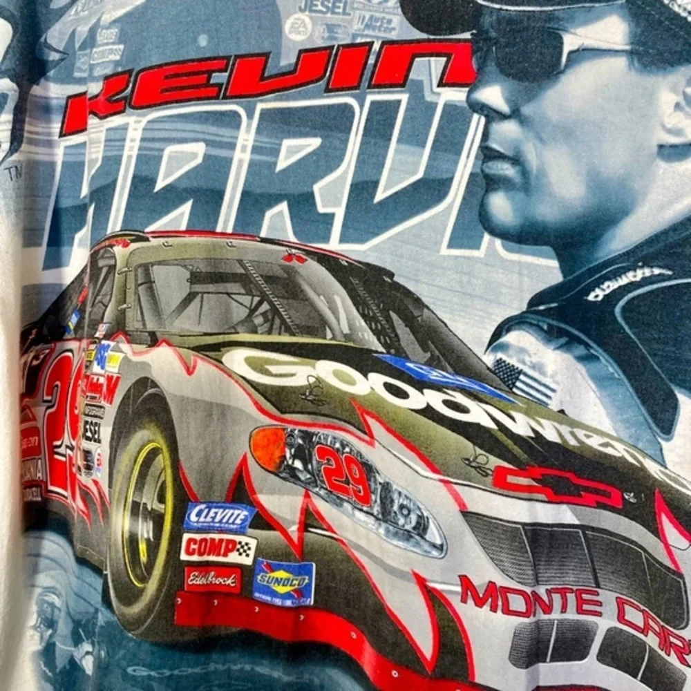 Vintage Nascar T Shirt Kevin Harvick #29 Tee Oversized Mens Car Racing - Picture 4 of 6